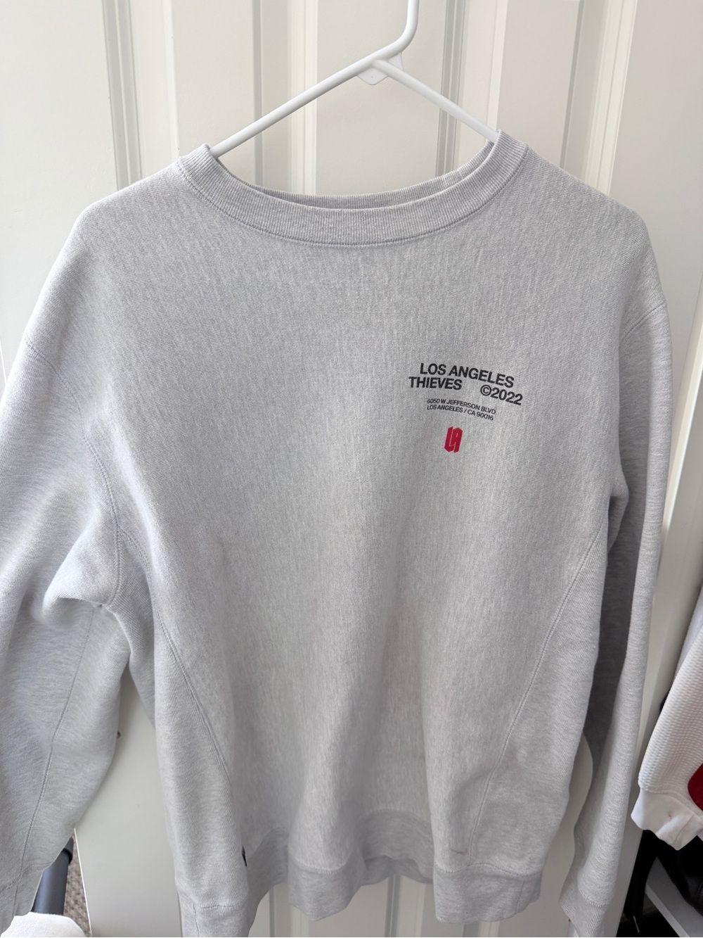 Los Angeles Thieves Light Gray Crewneck Sweatshirt
